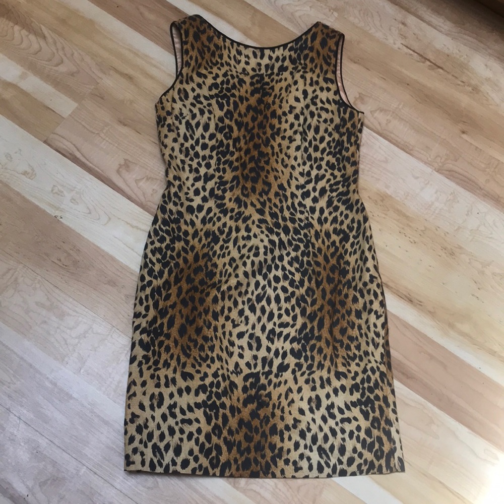 Vintage 90s leopard pencil dress!